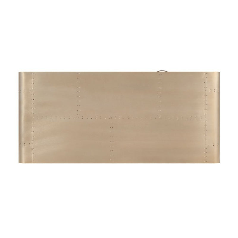 Danton - Executive Writing Desk - Gold Aluminum