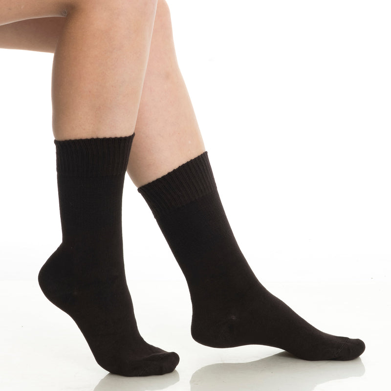 Men’s & Women’s Bamboo Diabetic Crew Socks 4-Pack