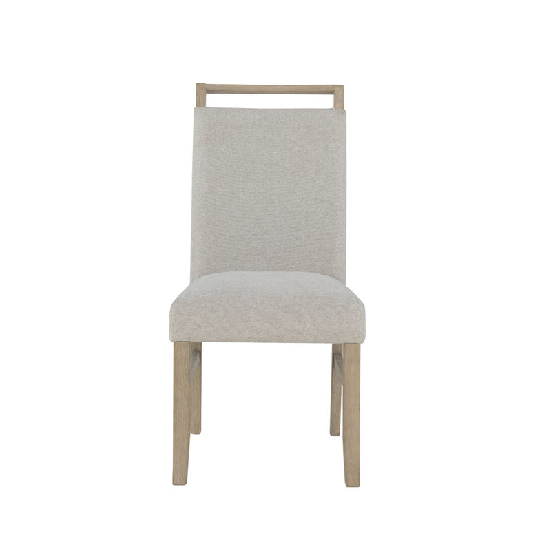 Vanilla - Real Marble Dining Table And Chair Set With Upholstery - Beige / Natural