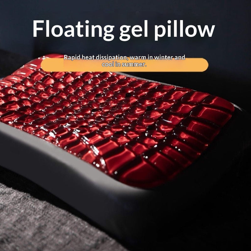 Black Diamond Phantom Gel Memory Foam Pillow – Slow-Rebound Cooling Support in Green & Red