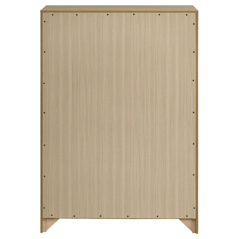 Hendricks 5-drawer Bedroom Chest of Drawers Light Oak