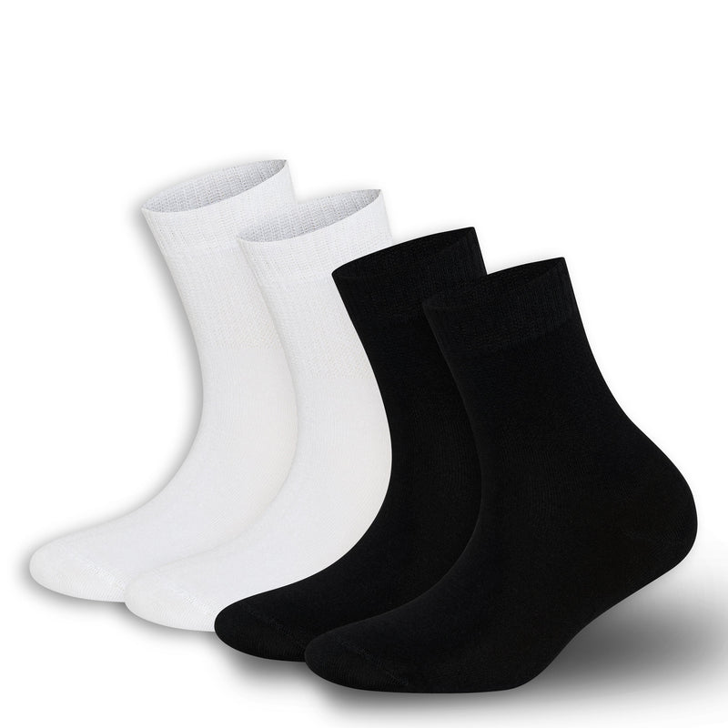 Men’s & Women’s Bamboo Diabetic Ankle Socks 4-Pack