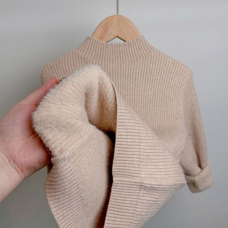 Children's Mock Neck Sweater Knitwear Top