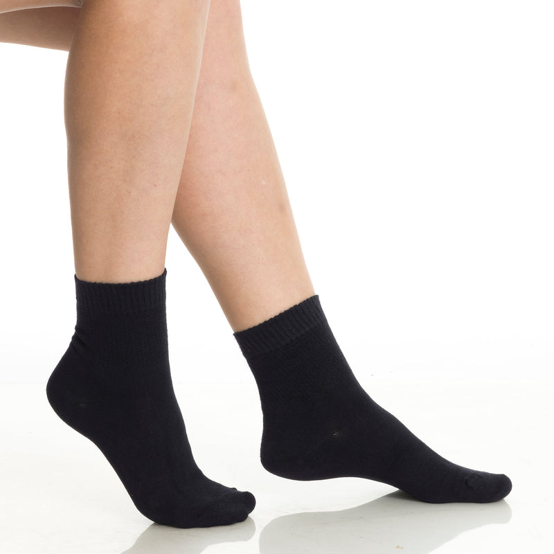 Men’s & Women’s Bamboo Diabetic Ankle Socks 4-Pack