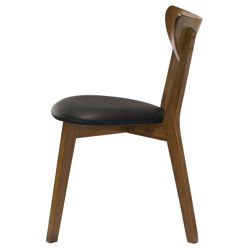 Jedda Wood Dining Side Chair Dark Walnut (Set of 2)