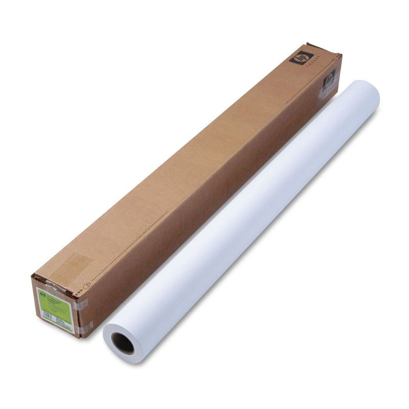 HP DesignJet Inkjet Large Format Paper, 6.6 mil, 42" x 100 ft, Coated White