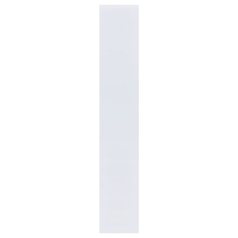 Theo 71-inch 6-shelf Bookshelf White