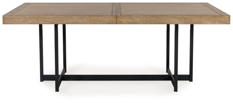 Tomtyn - Rectangular Dining Room Extension Table - Light Brown