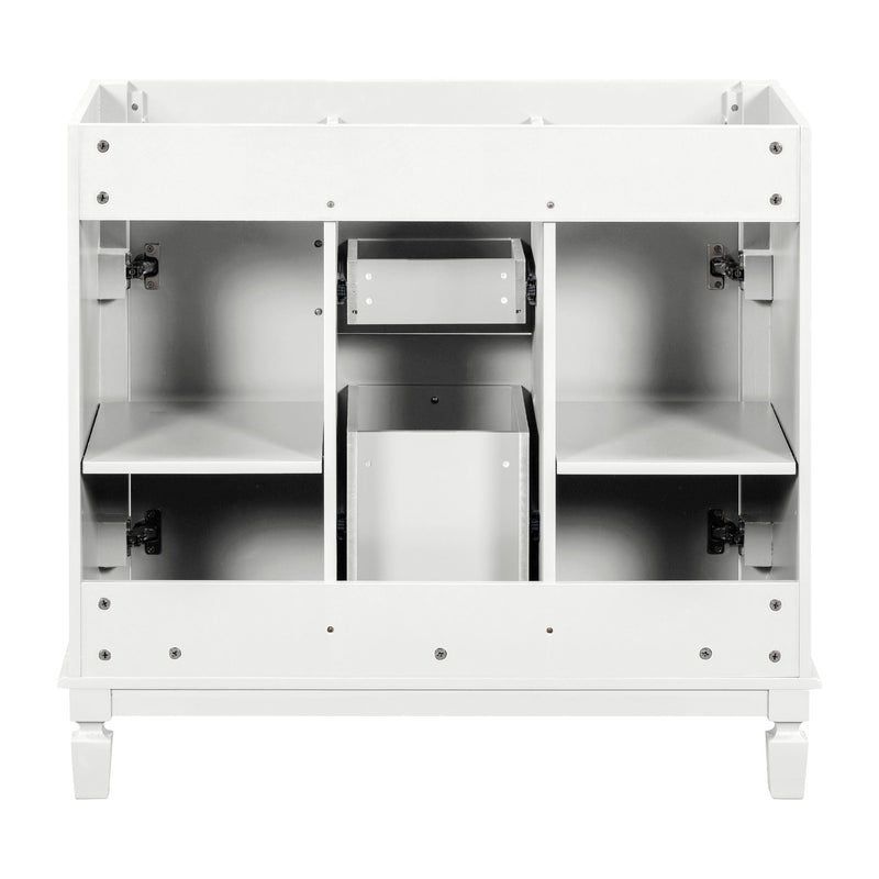 Bathroom Vanity Cabinet With 2 Soft Closing Doors And 2 Drawers