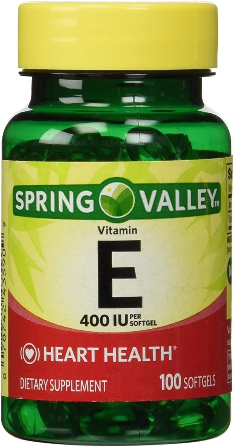 - Vitamin E 400 IU, Water Soluble, 100 Softgels
