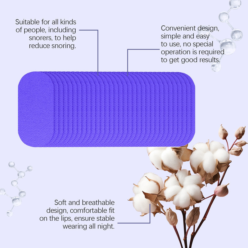 Anti-Snoring Mouth Tape – Night Relief Adhesive Sleep Strips