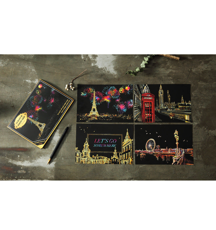 Scratch painting set creative birthday gift