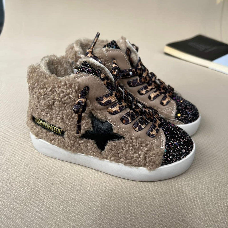 Tan/Brown Sherpa High Top - 7t only