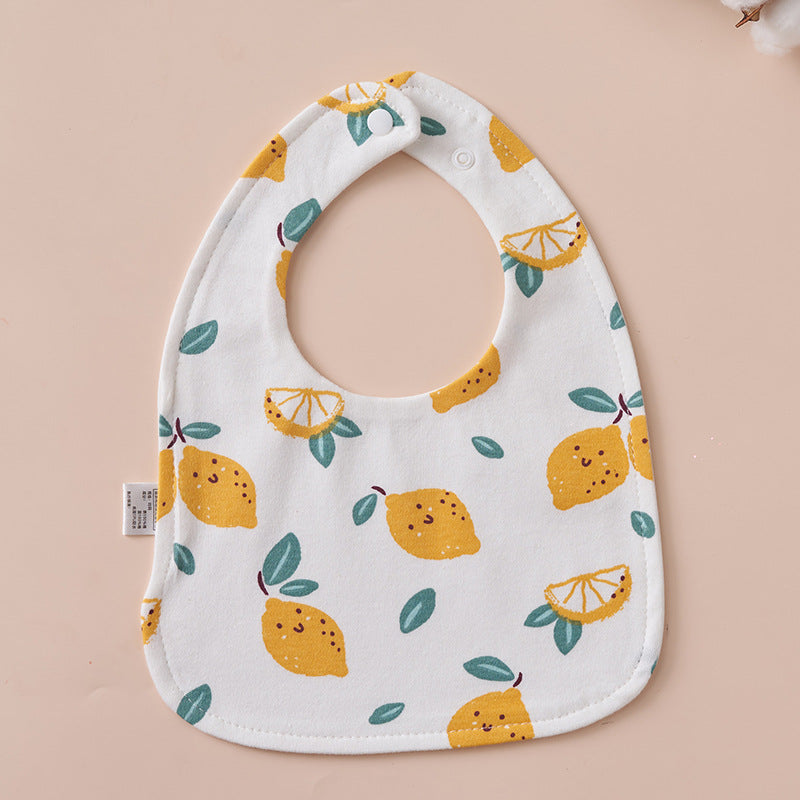 Babys Pure Cotton U-shaped Bib Waterproof Baby Bib