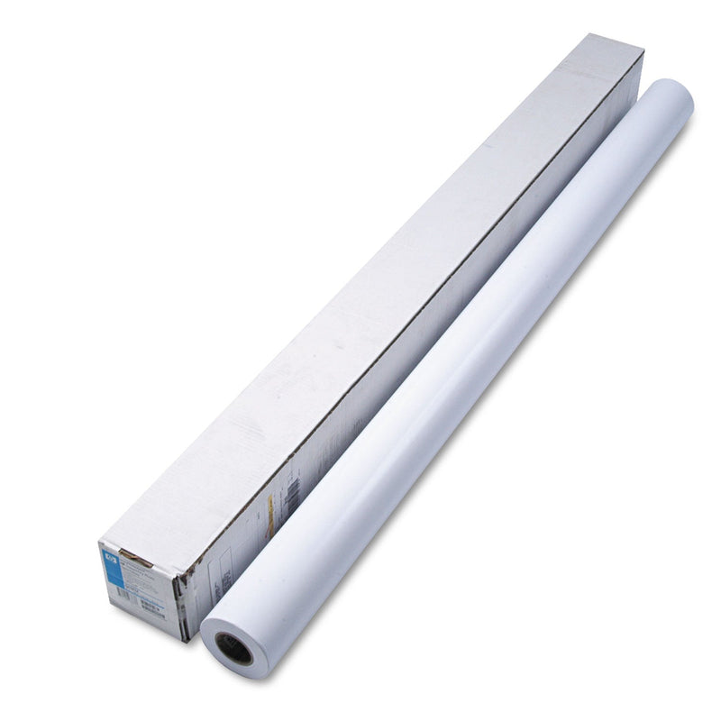 HP DesignJet Inkjet Large Format Paper, 7 mil, 60" x 100 ft, Semi-Gloss White