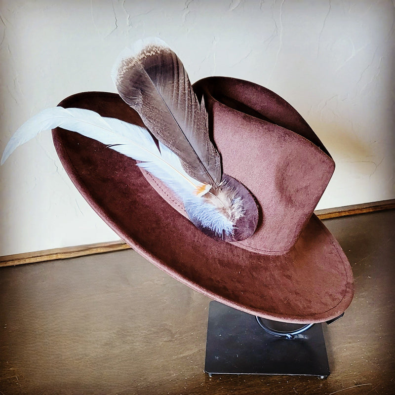 **Turkey & Long White Feather Hat Band (Band Only) 983q