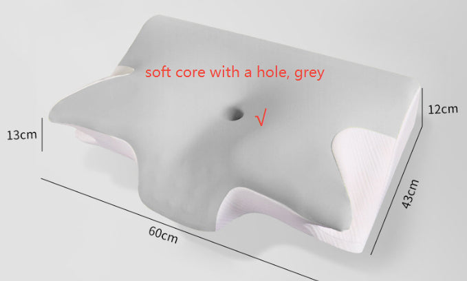 Space Cotton Memory Foam Pillow – Slow-Rebound Sleep Pillow in 5 Colors, Non-Porous or Ventilated