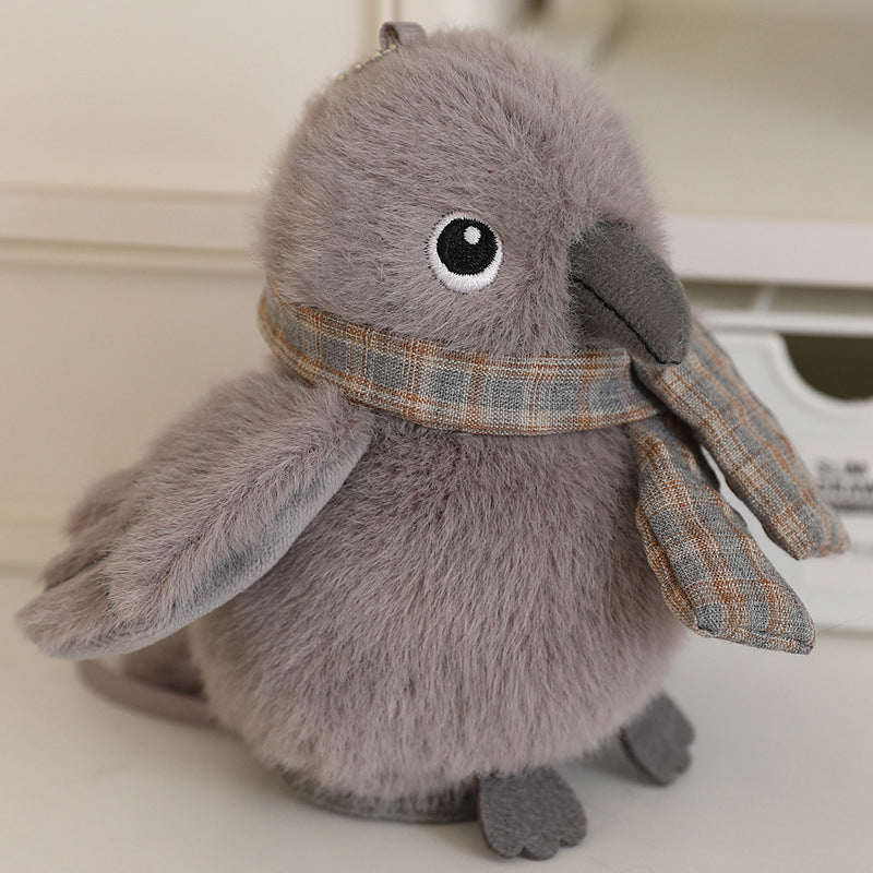 Cartoon Parrot Plush Toy Pendant For Girls Bags And Keychains