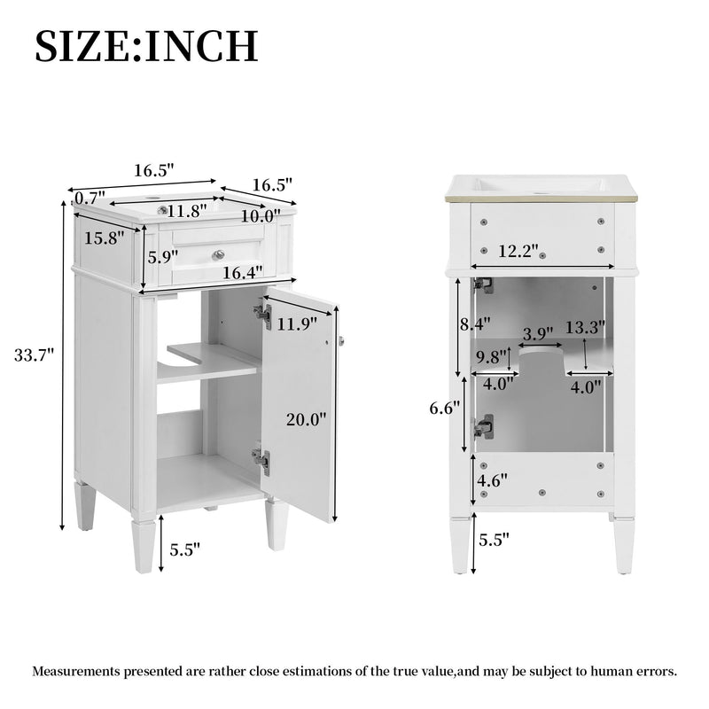 French Style Bathroom Vanity With Sink