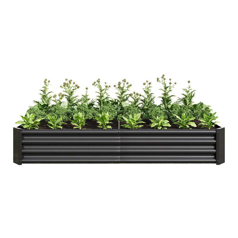 Raised Garden Bed Outdoor 6×3×1 ft Metal Raised Rectangle Planter Bed