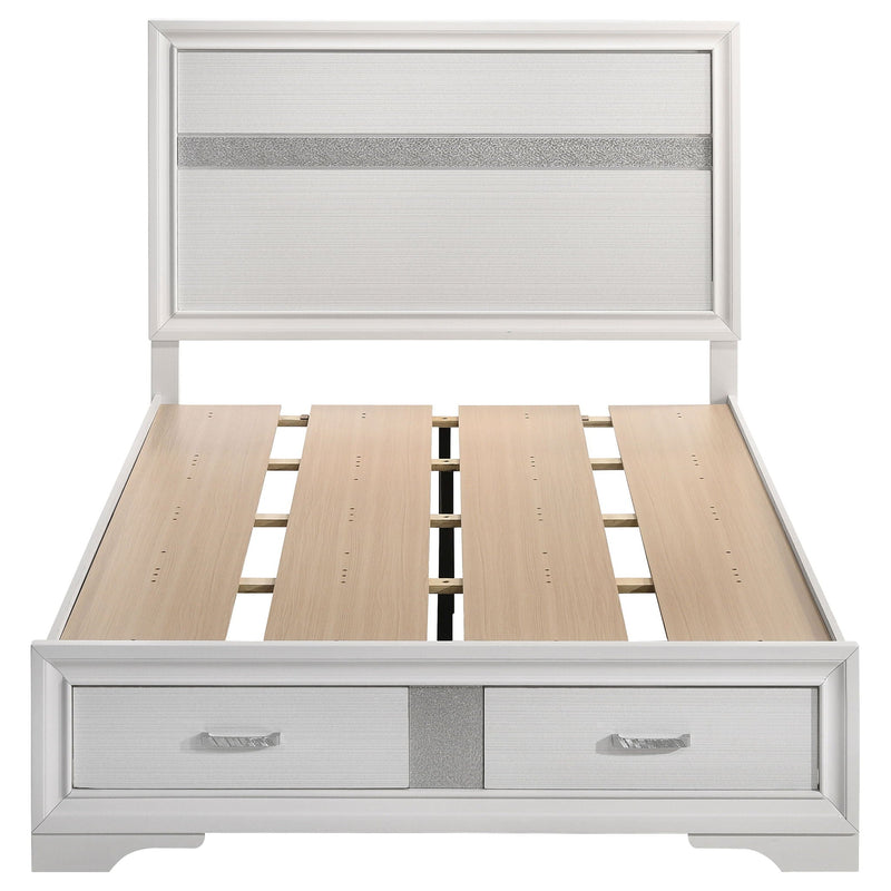 Miranda 51-inch Wood Full Storage Panel Bed White
