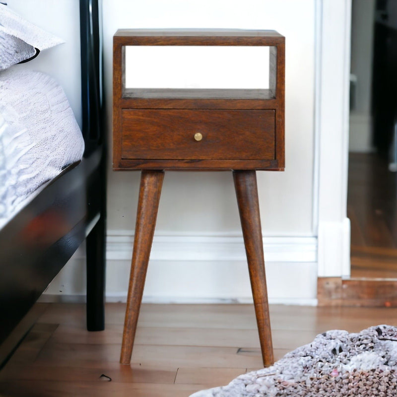 Solid Wood Mini Nightstand