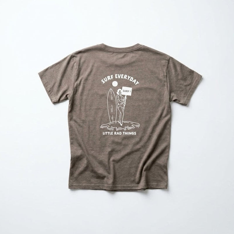 SURFS UP GIRL TEE - GRAY