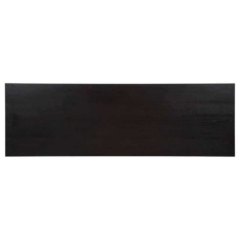 Harkes 75-inch 3-drawer Computer Desk with Adjustable Shelf Coffee Bean
