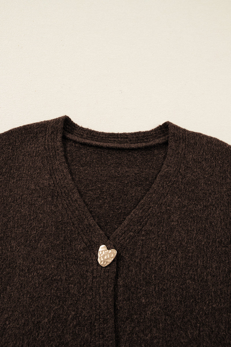 Kassidy Heart Metal Cardigan Sweater