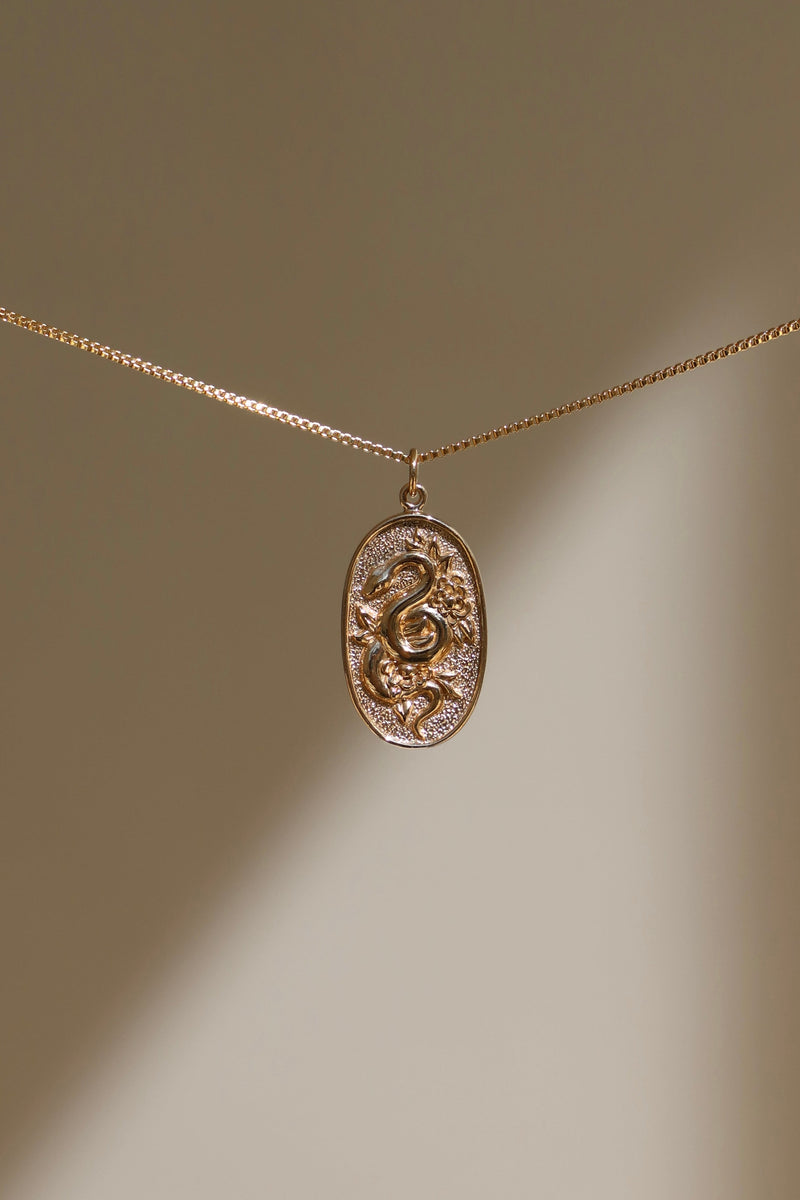 BRONZE SERPENT PENDANT