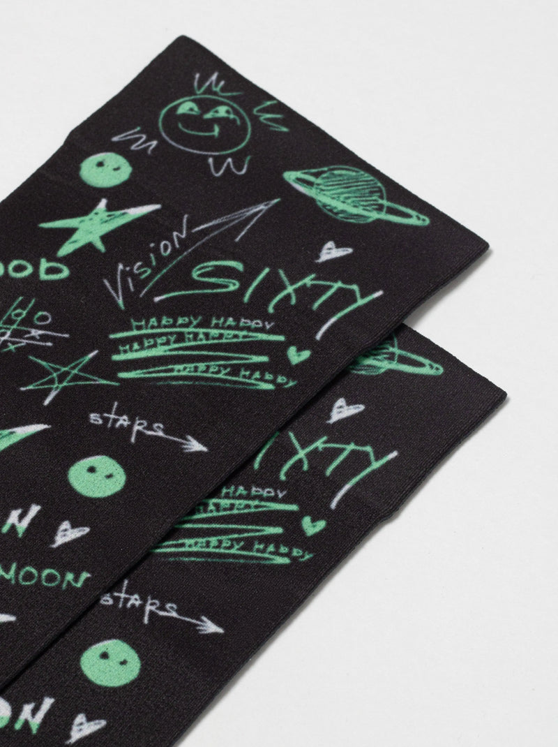 Dense Socks Conte Fantasy 913 - Moon Pattern