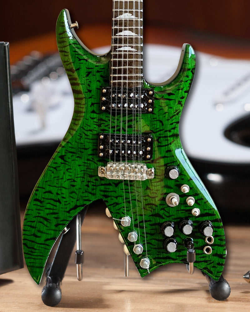 Official B.C. Rich® Bich Green Miniature Guitar Replica Collectible