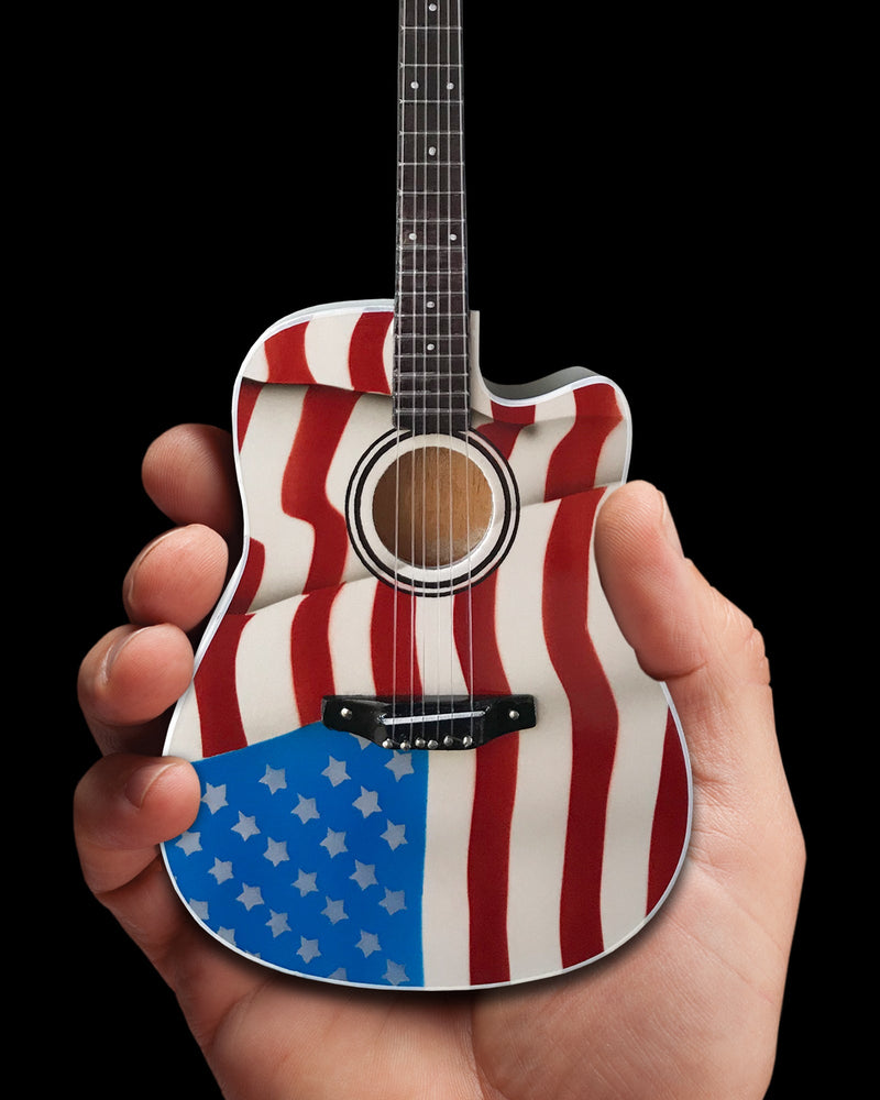 Toby Keith Signature USA Flag Acoustic Mini Acoustic Guitar Model
