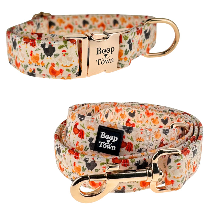 Chickens Collar + Leash Set