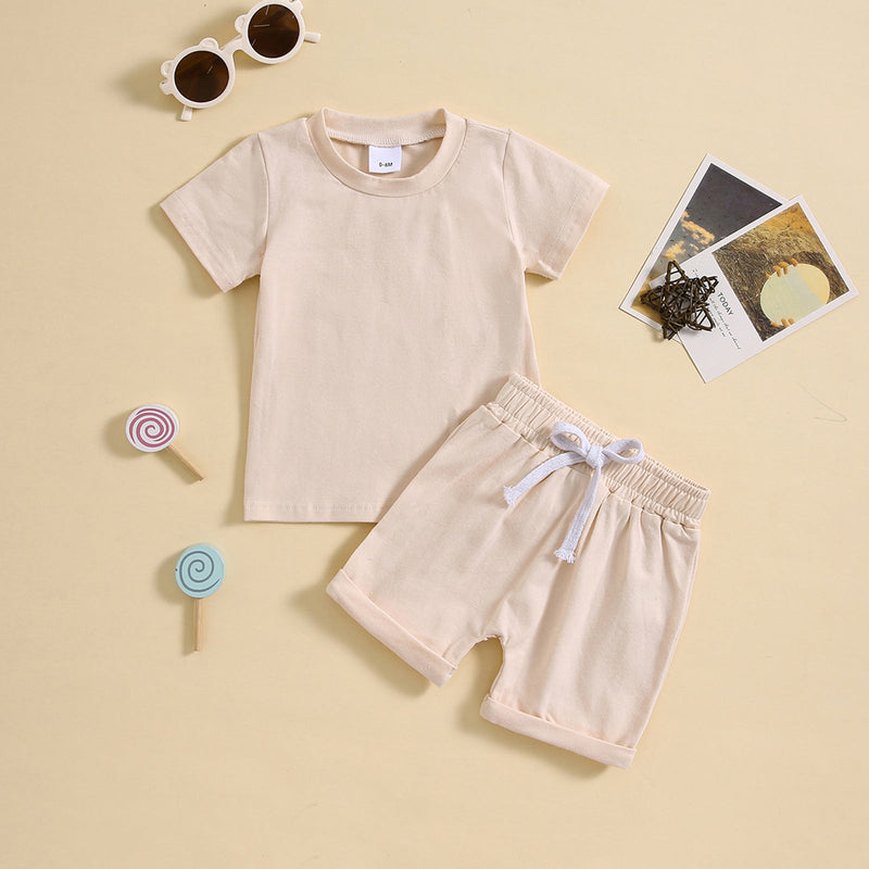 Children's Clothing Boys' And Girls' Short-sleeved Shorts Sports