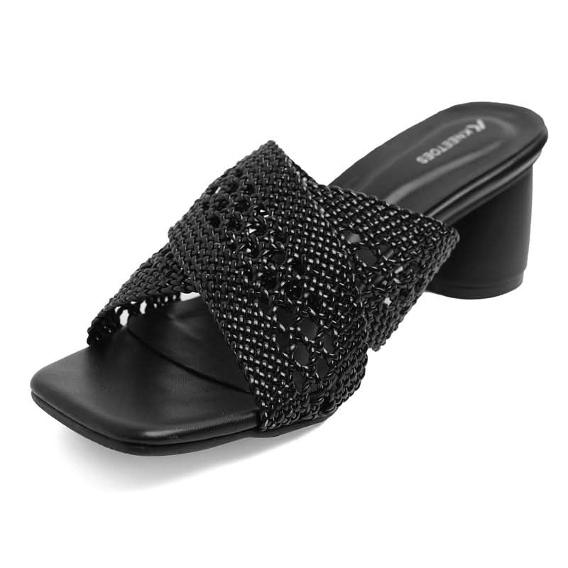 Willow - Black Block Heels