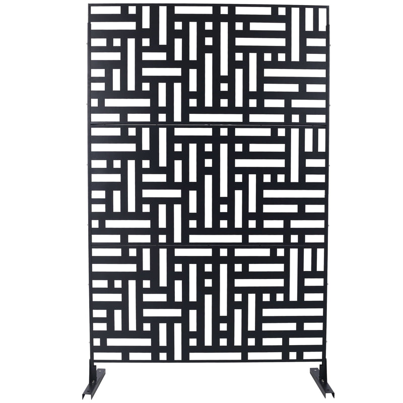 Decorative Freestanding Metal Privacy Screen For Indoor & Outdoor Use