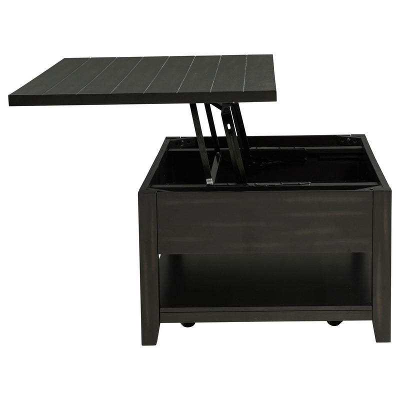 Payne 48-inch Mobile Lift Top Coffee Table Distressed Java