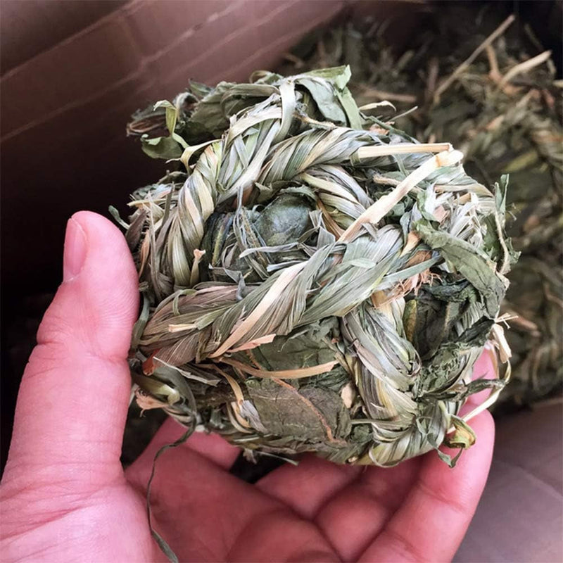 Get Your Furry Friends Hopping with Our Timothy Grass Chew Ball – Perfect Playtime for Bunnies, Hamsters, and Guinea Pigs! 🐰🐹🥳