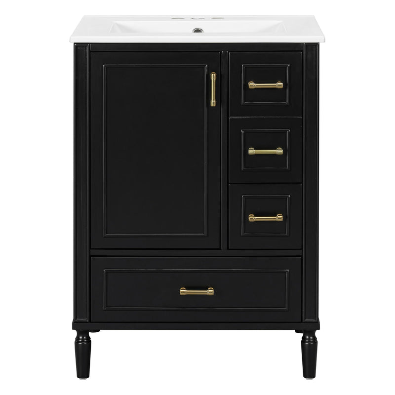 Traditional Bathroom Vanity Set With Soft Close Doors