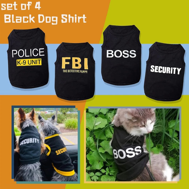 4 Packs Dog Shirts for Small Dog