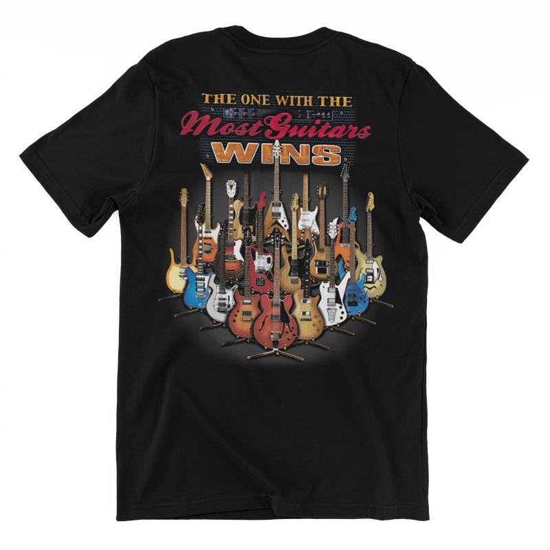 Most Guitars Wins Graphic Tee