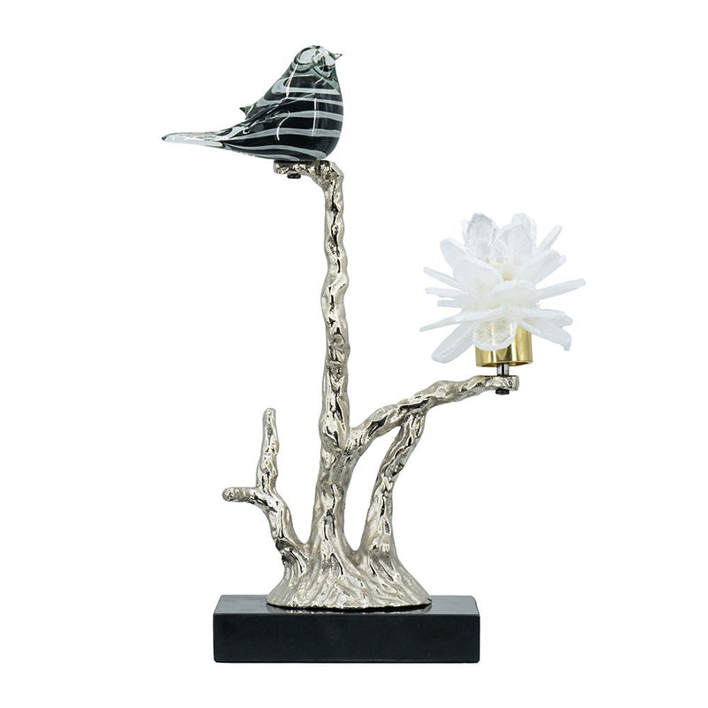 Aluminum Candle Holder With Marble Stand