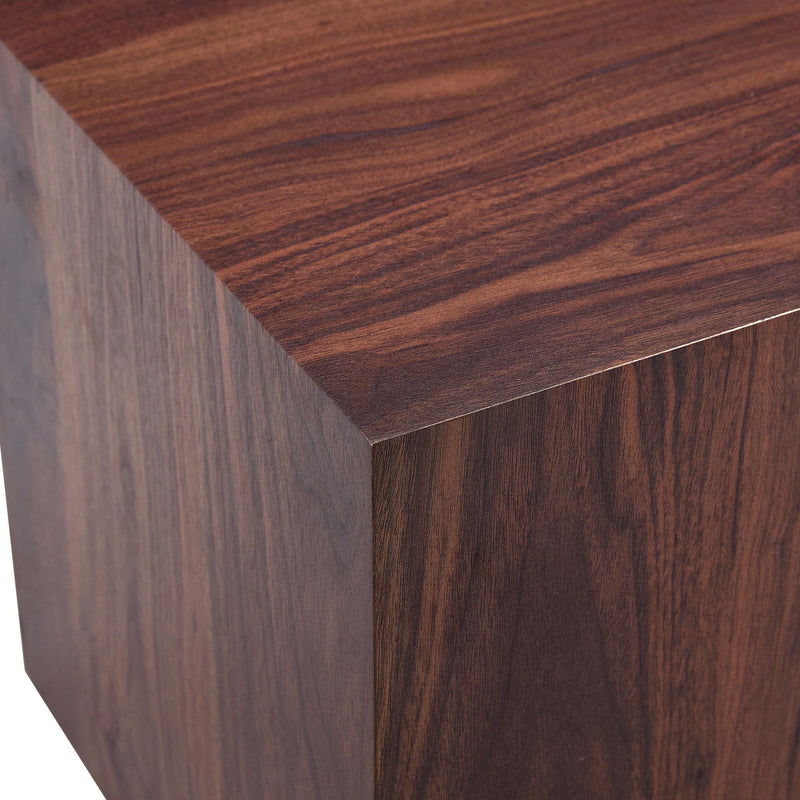 Luxurious Wood Grain Coffee Table Elegant Design For Living Room - Walnut