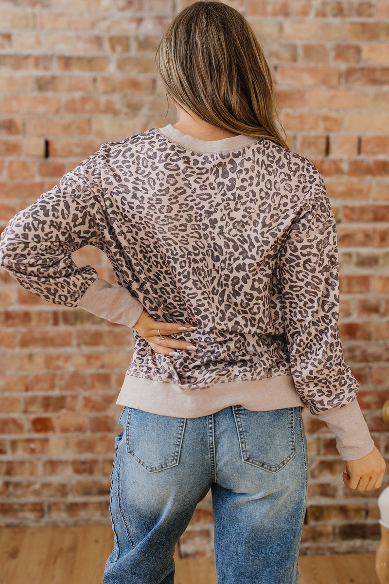 Mila Print Patchwork Sweatshirt