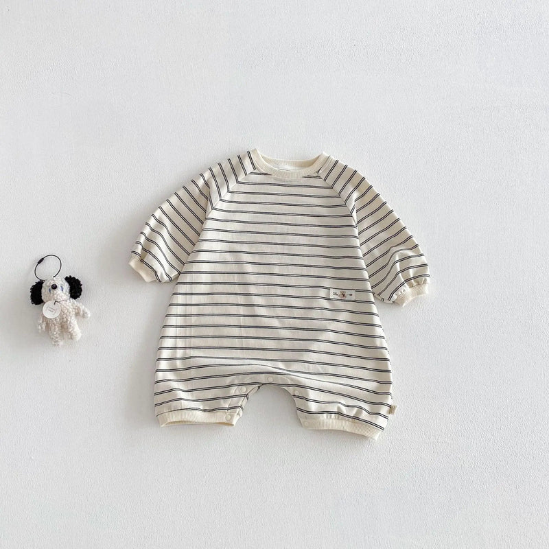 Cross-border Instagram Newborn Baby Boy Summer Striped Style