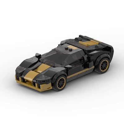 Building Block Car Model Assembled Sports Speed8 Grid Boy Toy Gift