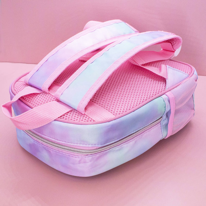 Girls Backpack with Glitter Varsity Letters - Mini Tie Dye