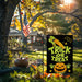 Halloween Garden Flag Trick or Treat Pumpkin Vertical Double Sided Glitter Flag for Holiday Yard Lawn Outdoor Decorations 12.5X18 Inch