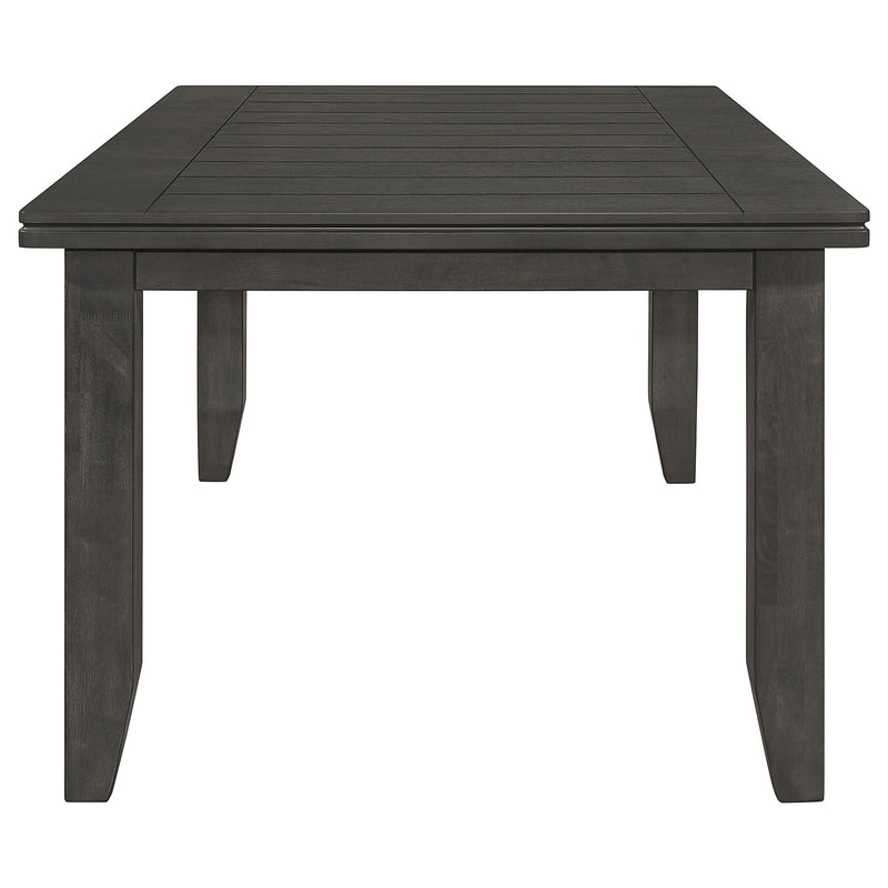 Dalila 6-piece Rectangular Dining Table Set Dark Grey